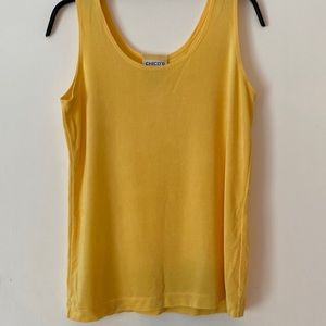 Chico’s Travelers collection yellow tank - size 1 (8 US)!